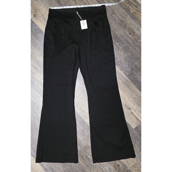 Clozoz Pants - Clozoz Black Bootcut Yoga Pants 2XL NWT Flare Work Dress Stretch Pockets XXL